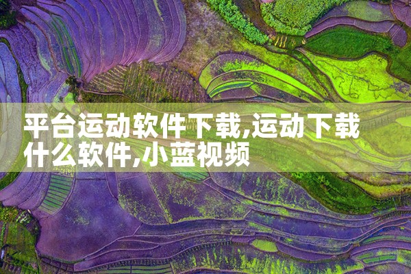 平台运动软件下载|小蓝视频